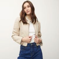 Chaqueta De Cuero Mujer