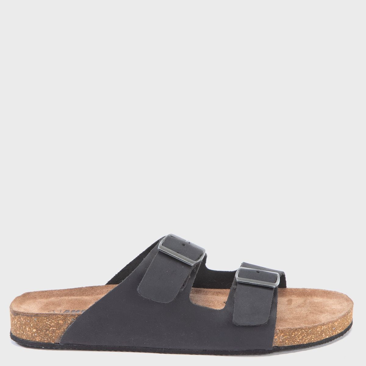 AMERICANINO - Sandalia Plana Mujer Cuero Negro Americanino