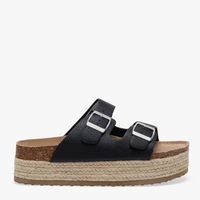 Sandalia Mujer Negras con Plataforma