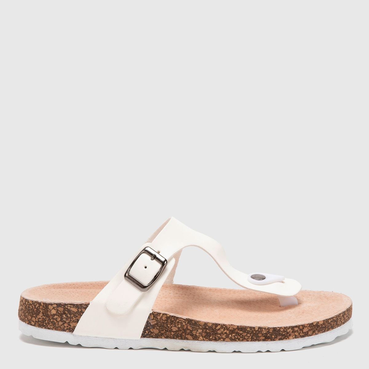 SYBILLA - Sandalia Plana Mujer Blanco Sybilla