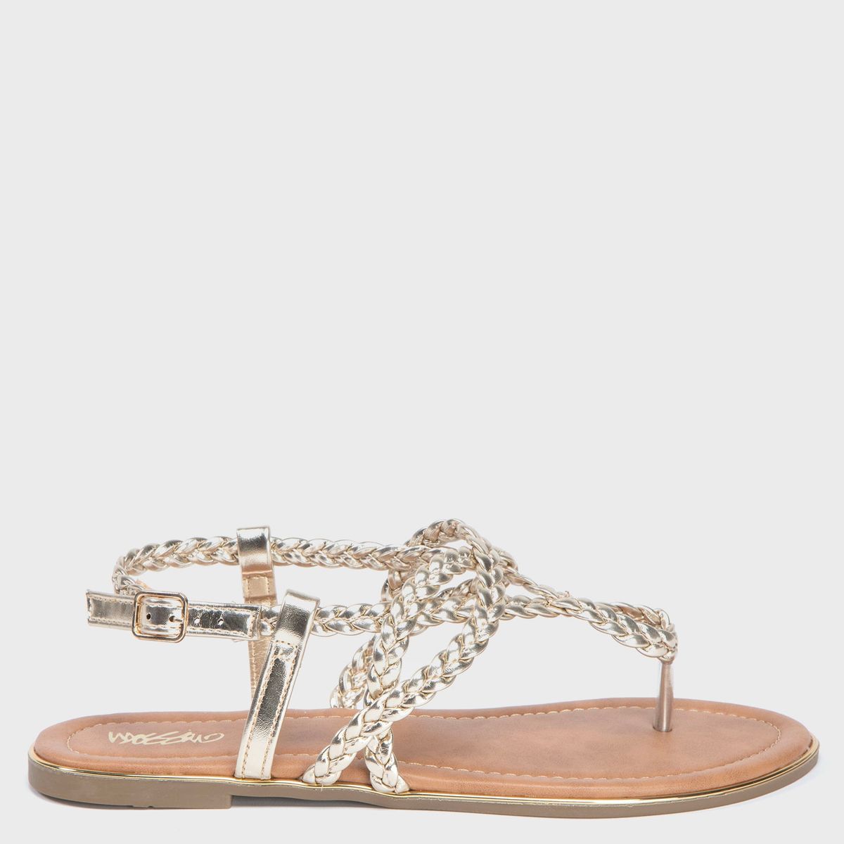 MOSSIMO - Sandalia Mujer Dorado Mossimo