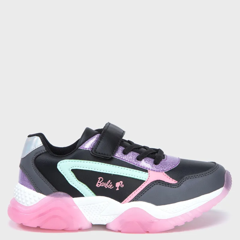 BARBIE - Zapatilla Infantil Cordon Negro Barbie (26 a 33)