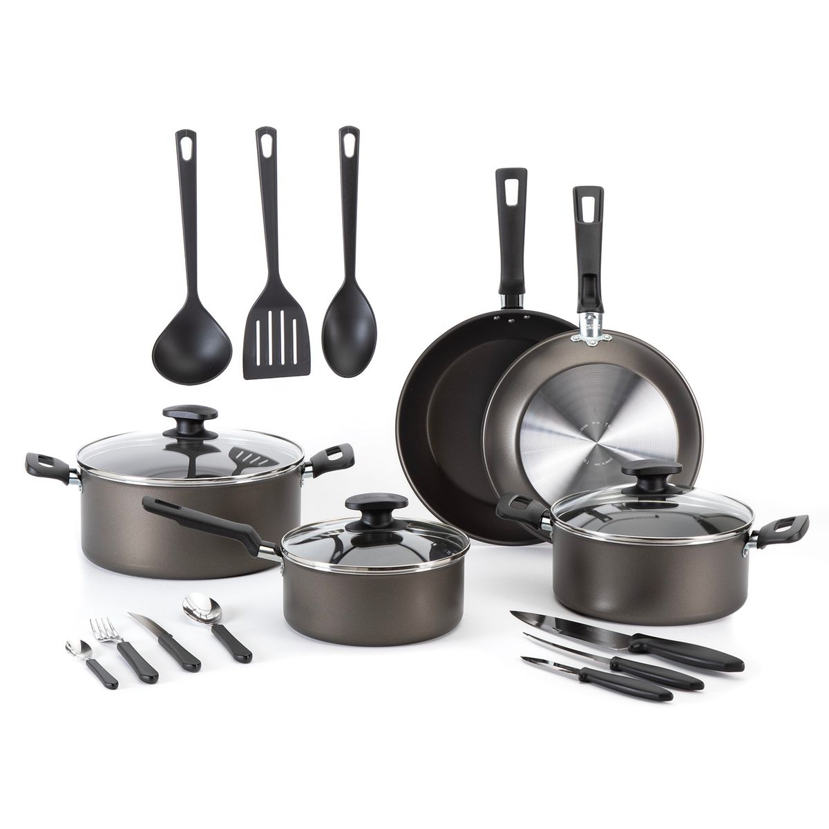 TRAMONTINA - Batería De Cocina 38 Piezas Antiadherente Victoria Tramontina