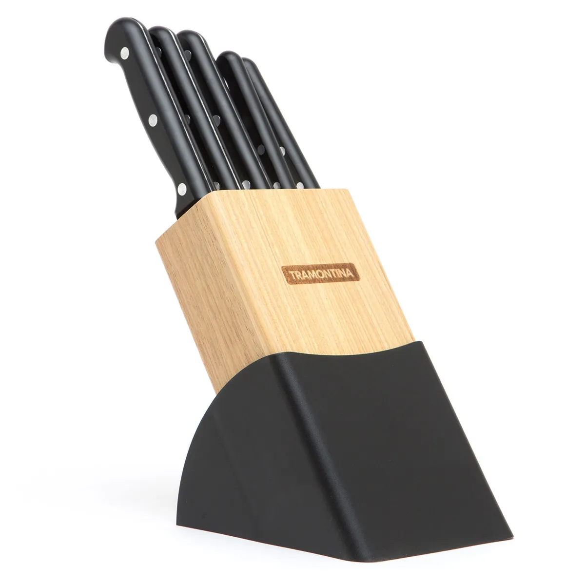 TRAMONTINA - Taco 5 Cuchillos Cocina Acero Inoxidable Ultracorte Tramontina