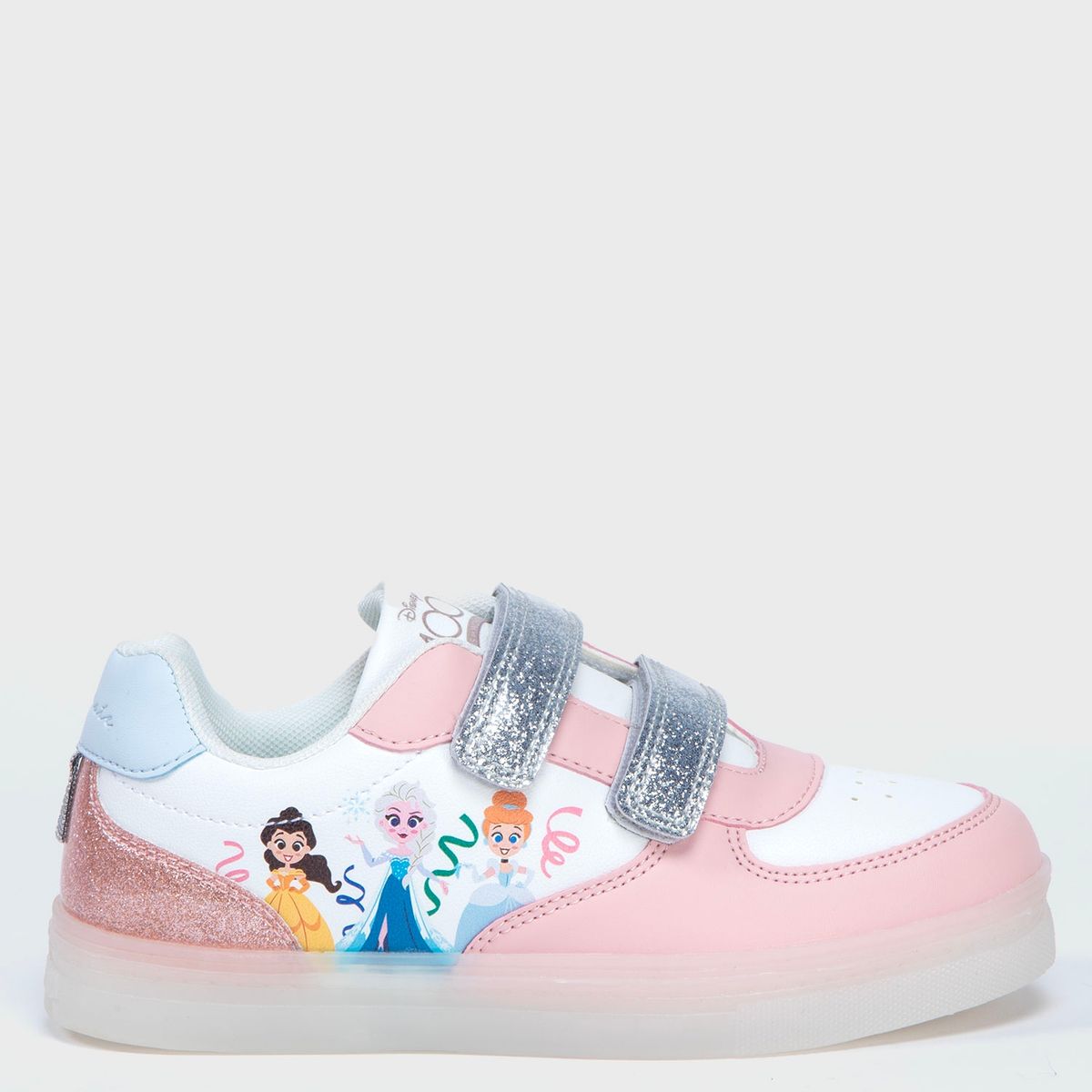 DISNEY - Zapatilla Urbana Niña Con Luces Rosado (24 a 33) Disney