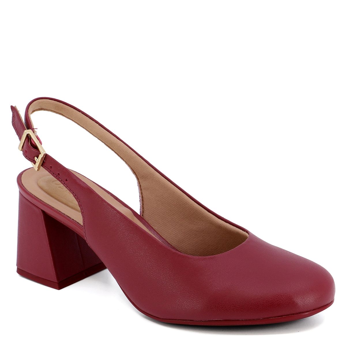 USAFLEX - Zapato Formal Mujer Cuero Rojo Usaflex