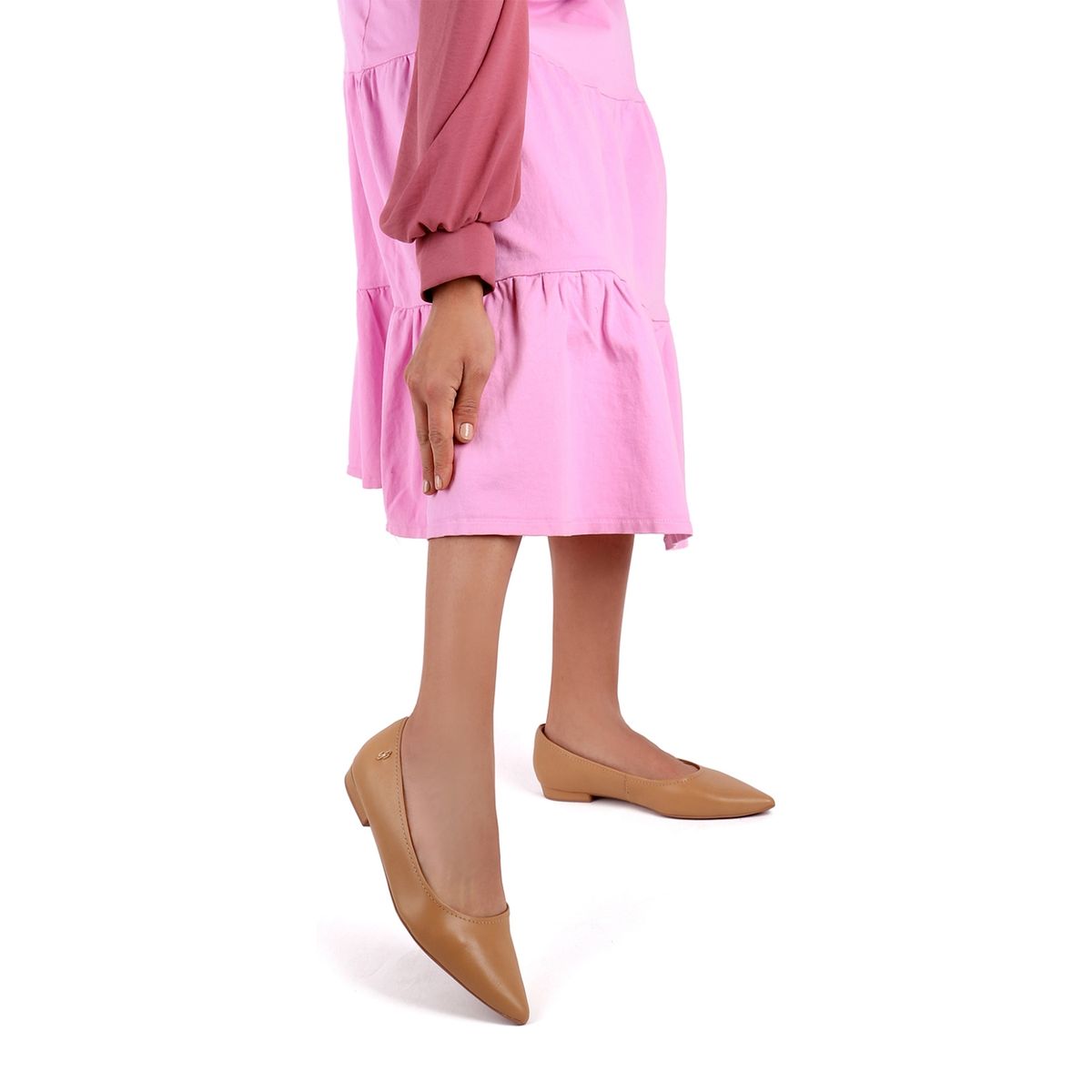 USAFLEX - Zapato Casual Mujer Cuero Beige Usaflex