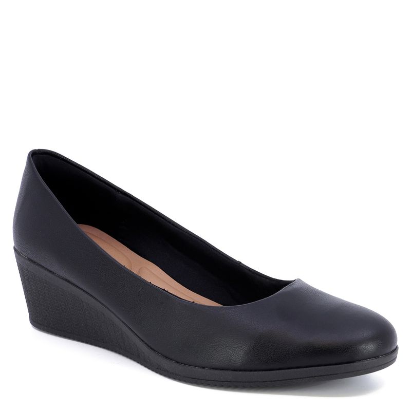 USAFLEX - Ballerina Mujer Cuero Negro Usaflex