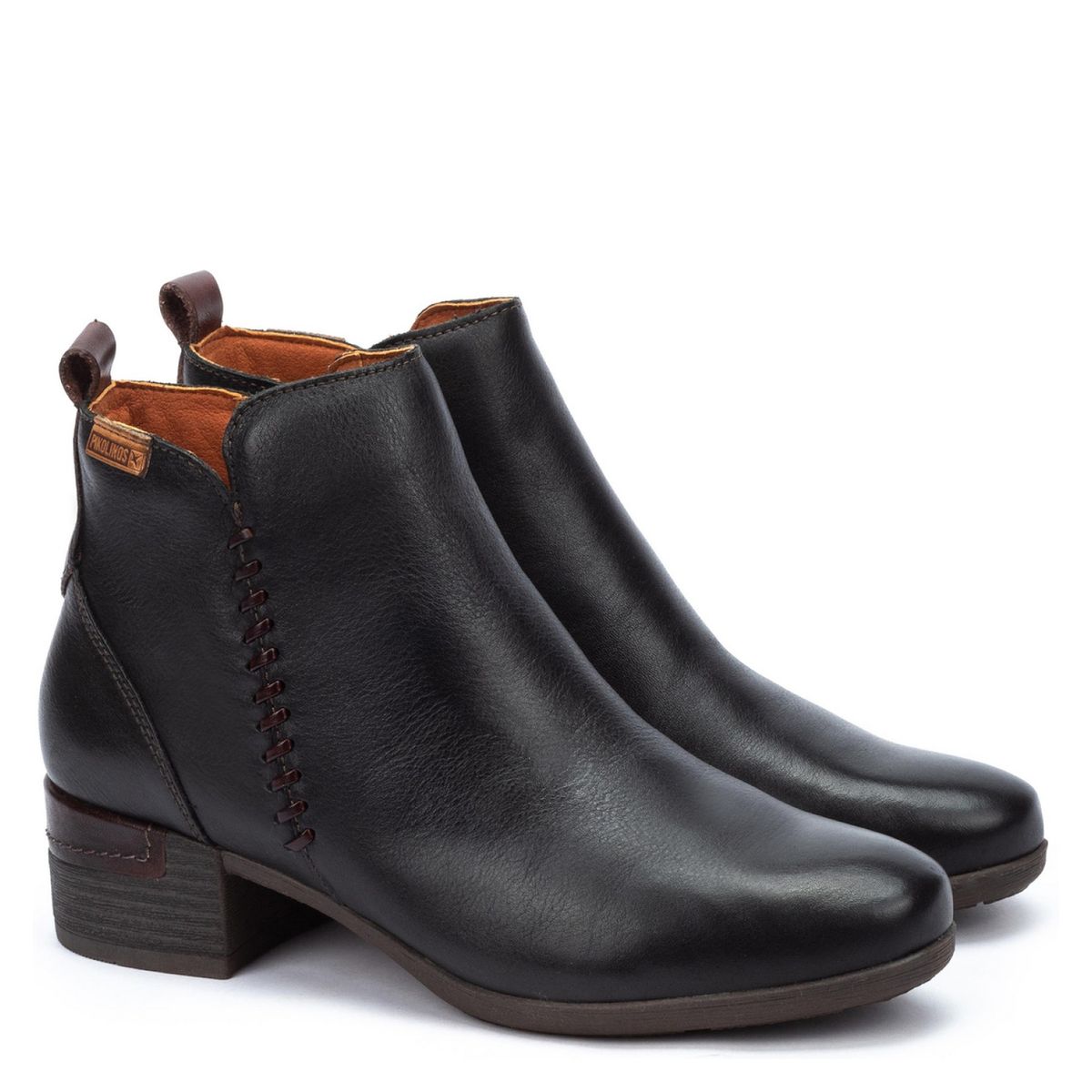 PIKOLINOS - Botín Mujer Cuero Negro Pikolinos