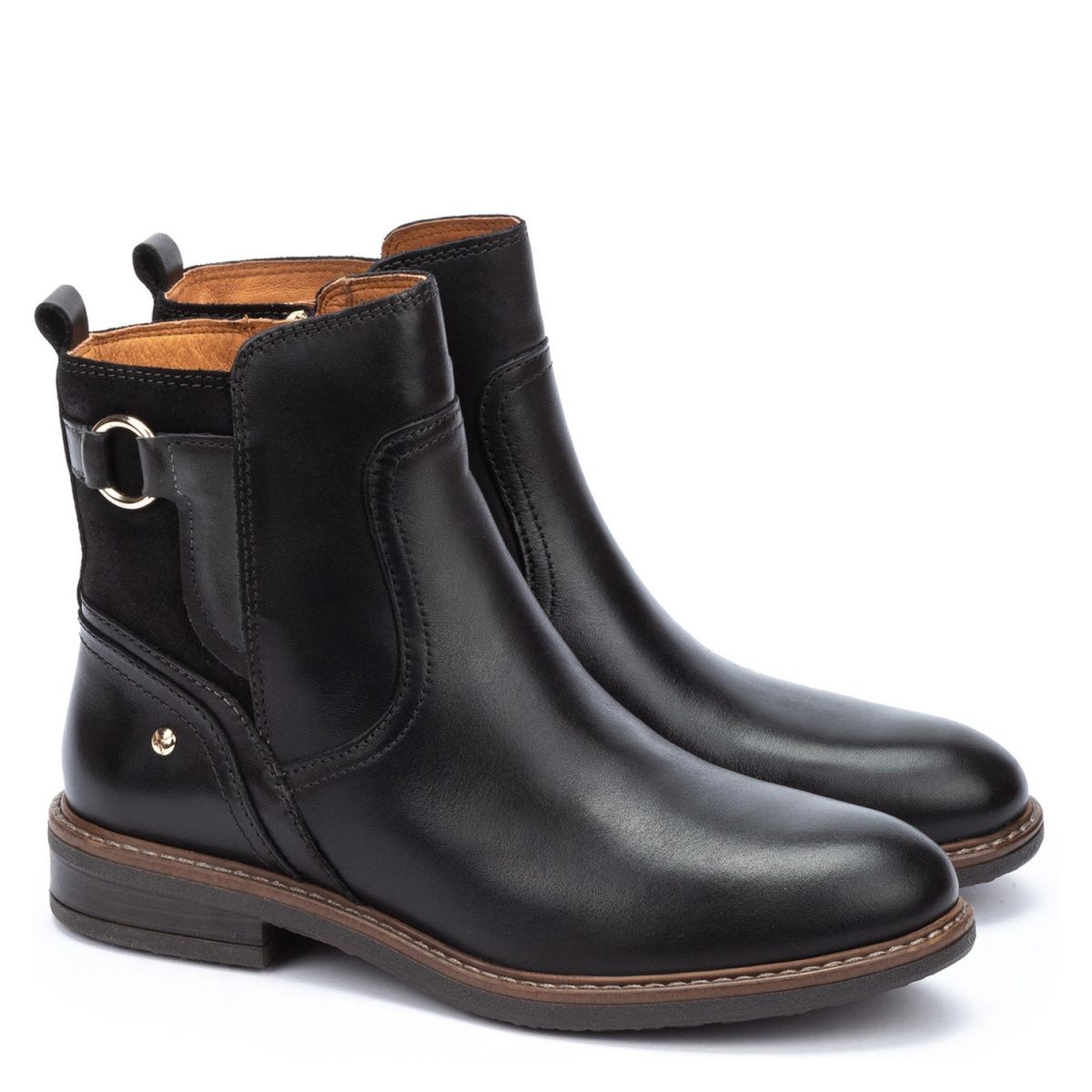 PIKOLINOS - Botín Mujer Cuero Negro Pikolinos