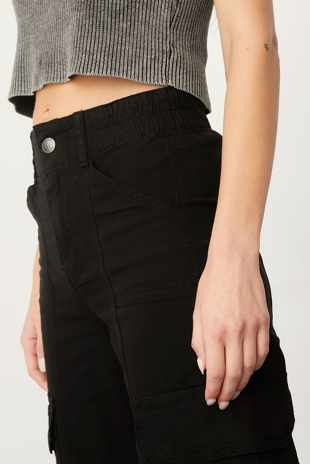 AMERICANINO - Pantalón Cargo Tiro Medio Mujer Americanino