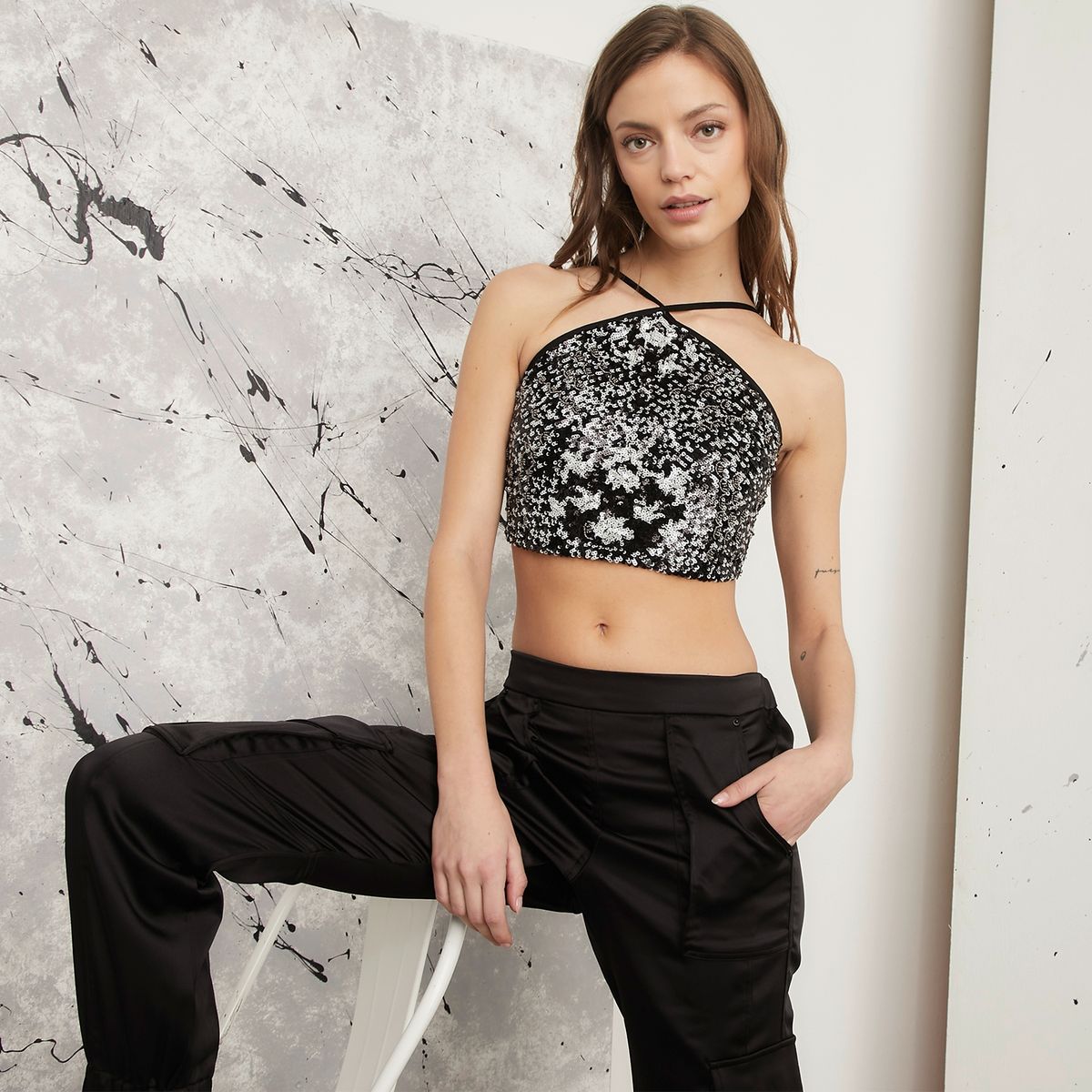 AMERICANINO - Blusa Sin Mangas Fiesta Mujer Americanino