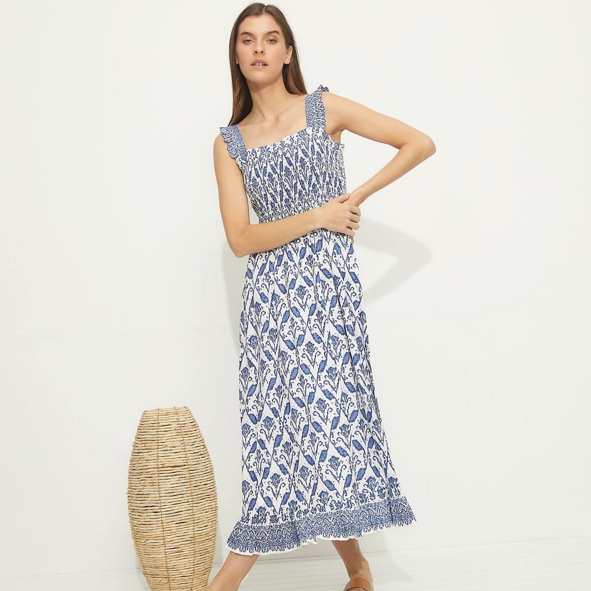 BASEMENT - Vestido Largo Mujer Basement