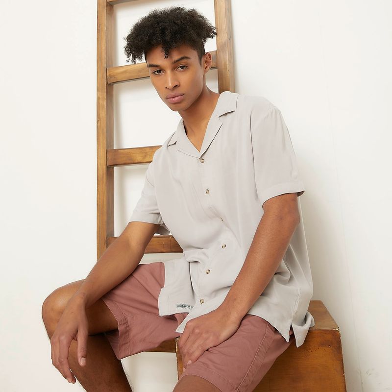 BEARCLIFF - Camisa Guayabera Manga Corta Viscosa Hombre Bearcliff