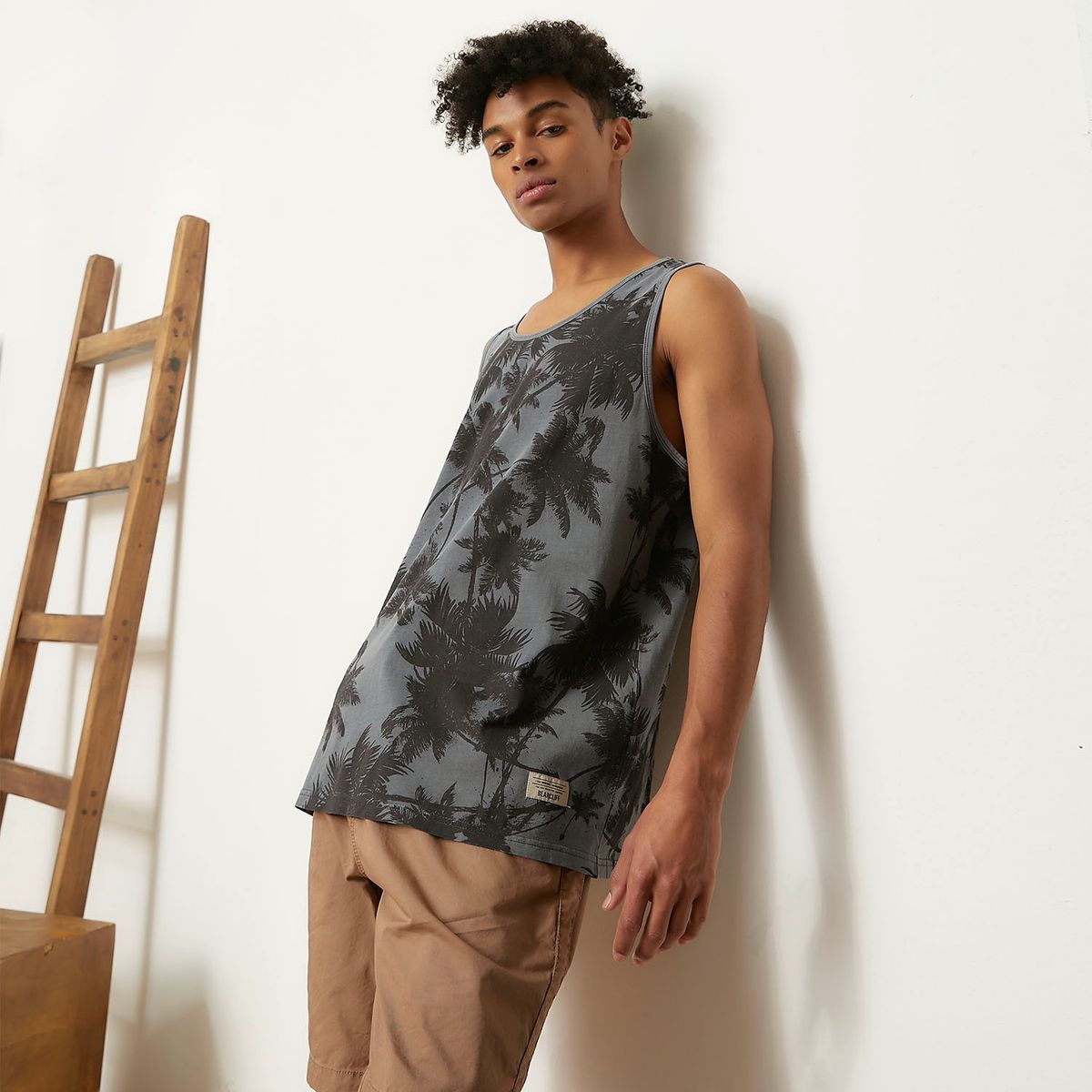 BEARCLIFF - Polera Musculosa Algodón Hombre Bearcliff