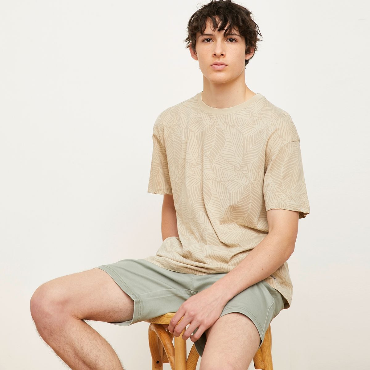 BEARCLIFF - Polera Manga Corta Algodón Oversize Hombre Bearcliff