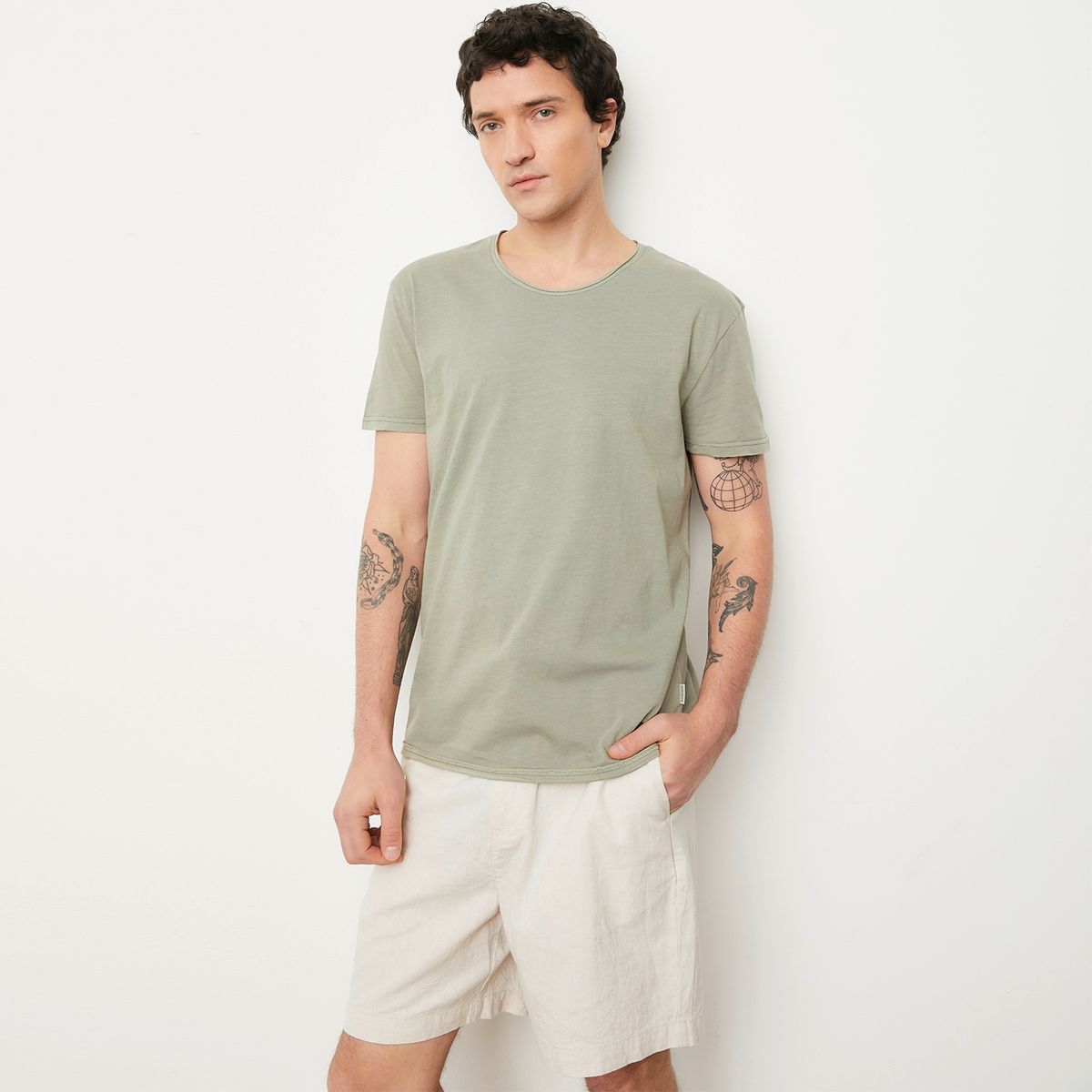 BASEMENT - Polera Manga Corta Algodón Orgánico Hombre Basement