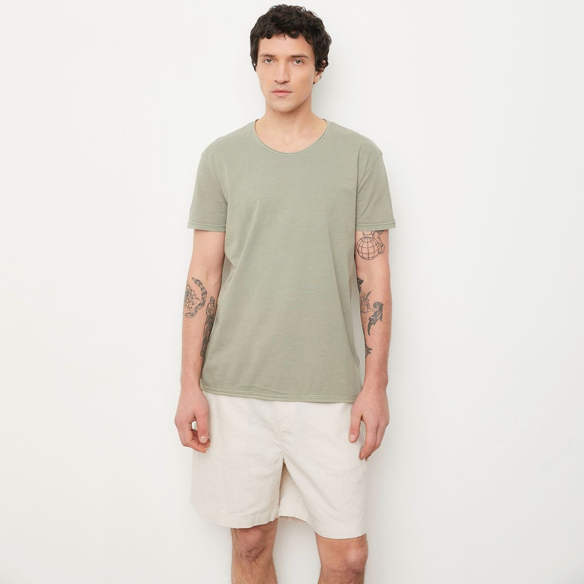 BASEMENT - Polera Manga Corta Algodón Orgánico Hombre Basement