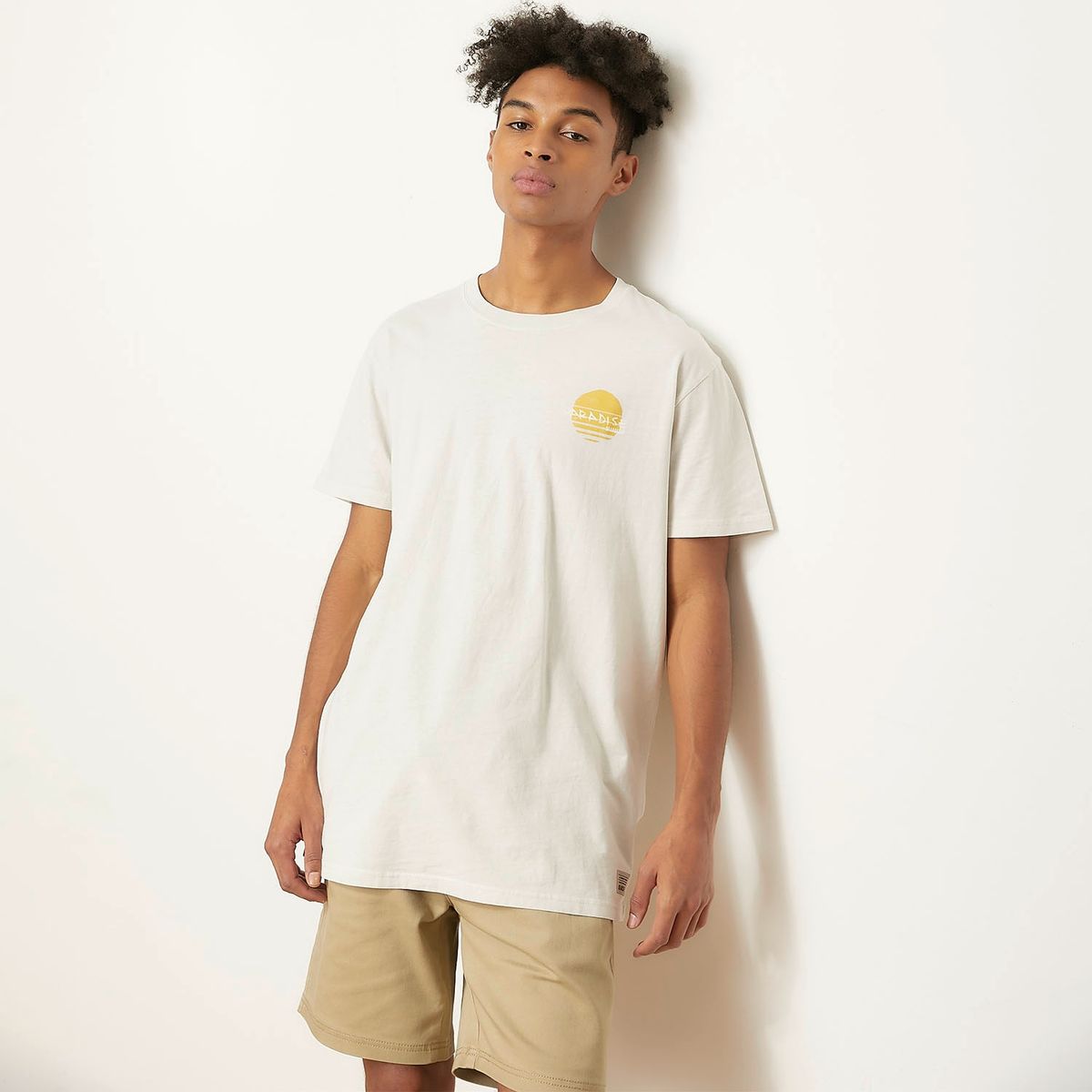 BEARCLIFF - Polera Manga Corta Algodón Long Fit Hombre Bearcliff