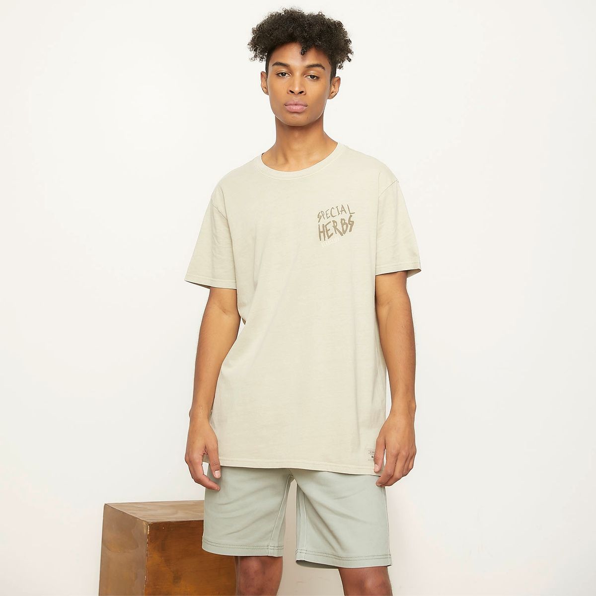 BEARCLIFF - Polera Manga Corta Algodón Long Fit Hombre Bearcliff