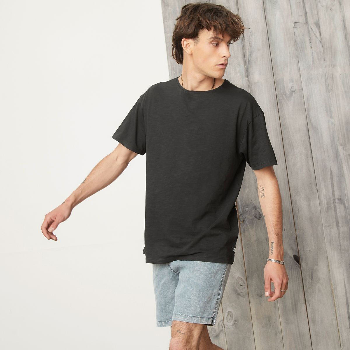 AMERICANINO - Polera Manga Corta Algodón Organico Hombre Americanino