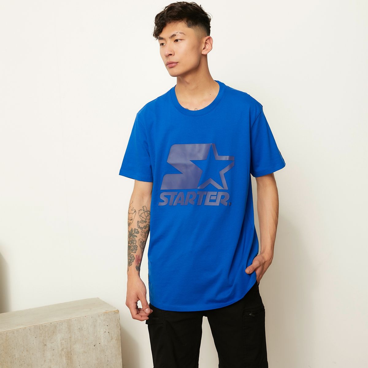 STARTER - Polera Manga Corta Algodón Long Fit Hombre Starter