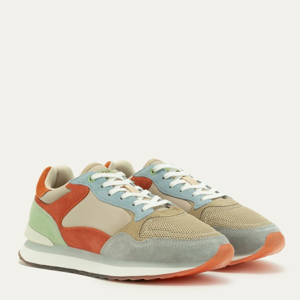 HOFF - Zapatilla Urbana Mujer Cuero Naranjo Hoff