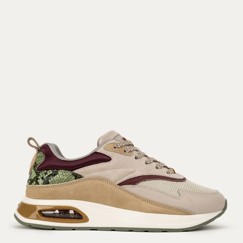 HOFF - Zapatilla Urbana Mujer Cuero Beige Hoff