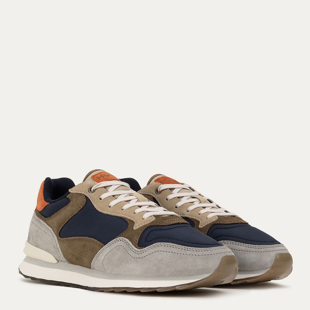 HOFF - Zapatilla Urbana Hombre Cuero Gris Hoff