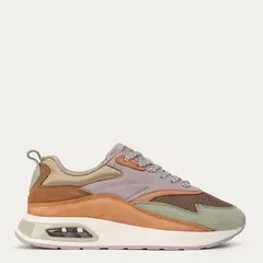 HOFF - Zapatilla Urbana Mujer Cuero Beige