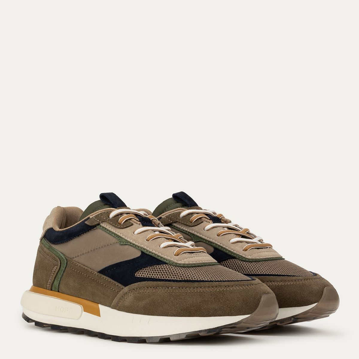 HOFF - Zapatilla Urbana Hombre Cuero Beige Hoff