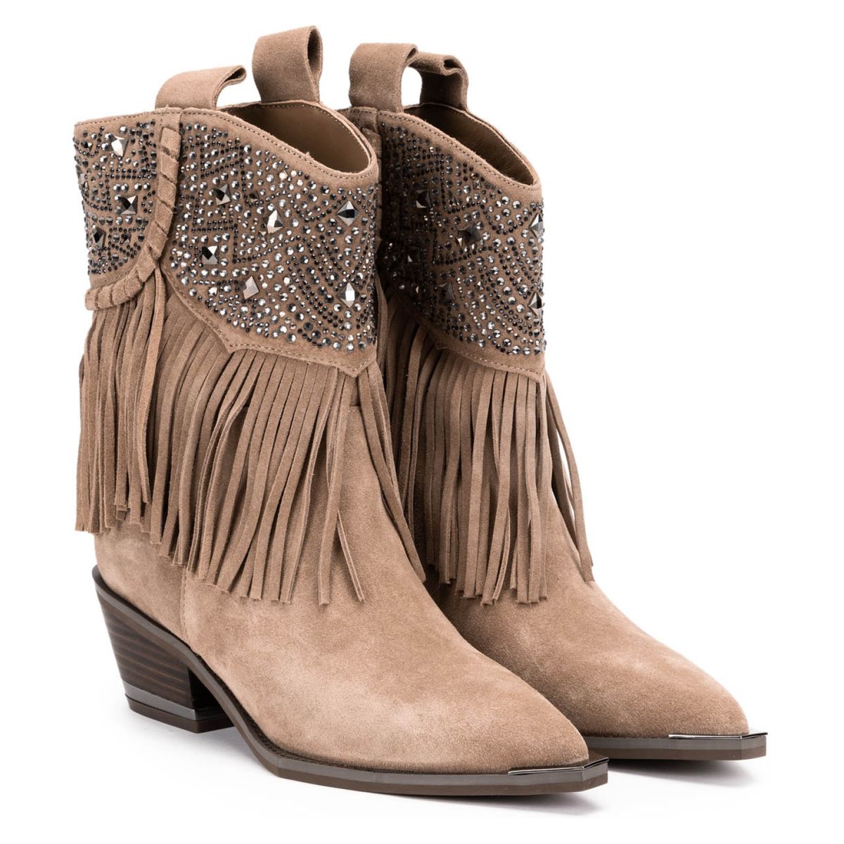 ALMA EN PENA - Bota Vaquera Mujer Beige Alma En Pena