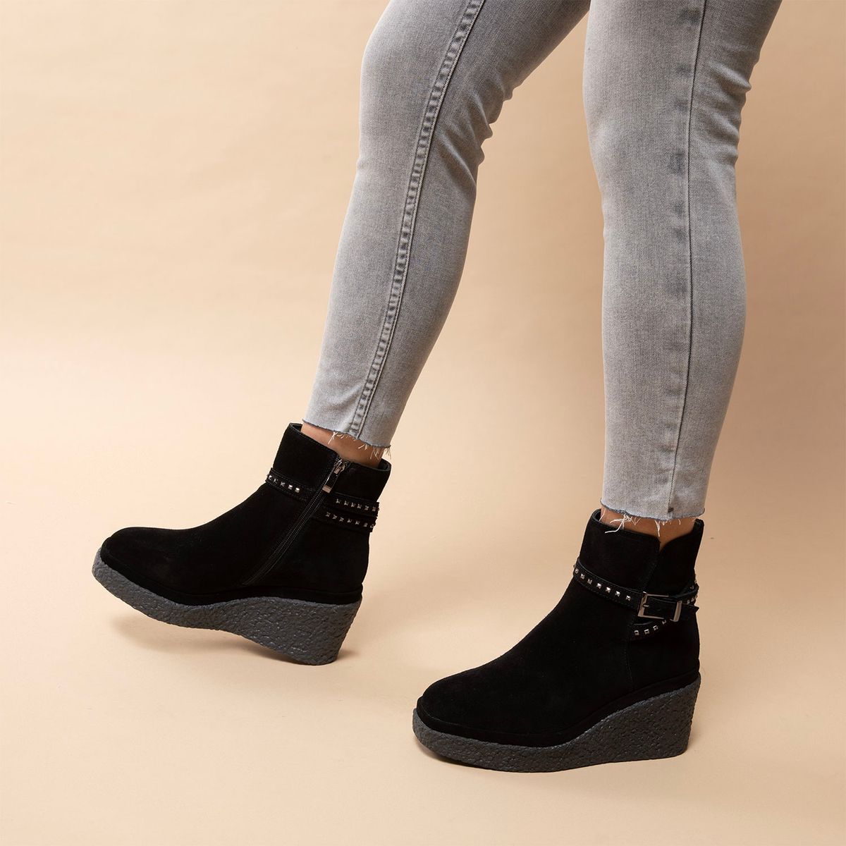 ALMA EN PENA - Botín Mujer Negro Alma En Pena