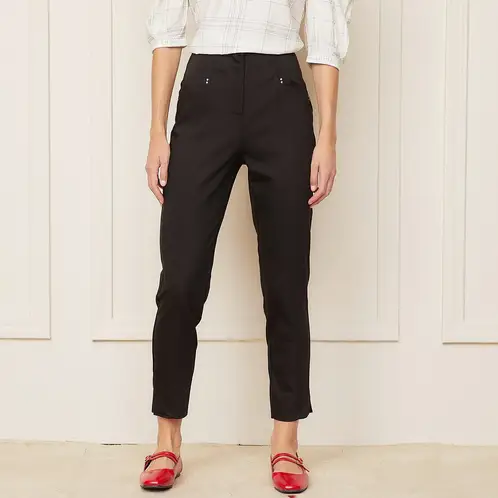 BASEMENT - Pantalón Slim Fit Medio Mujer Algodón