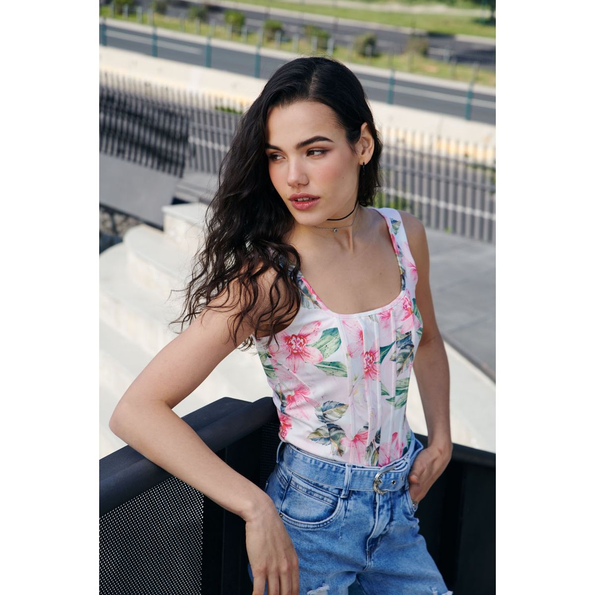 MOSSIMO - Polera Corset Sin Mangas Mujer Mossimo