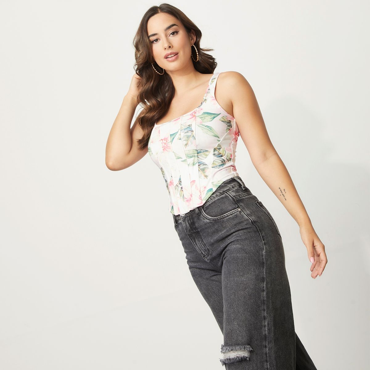 MOSSIMO - Polera Corset Sin Mangas Mujer Mossimo