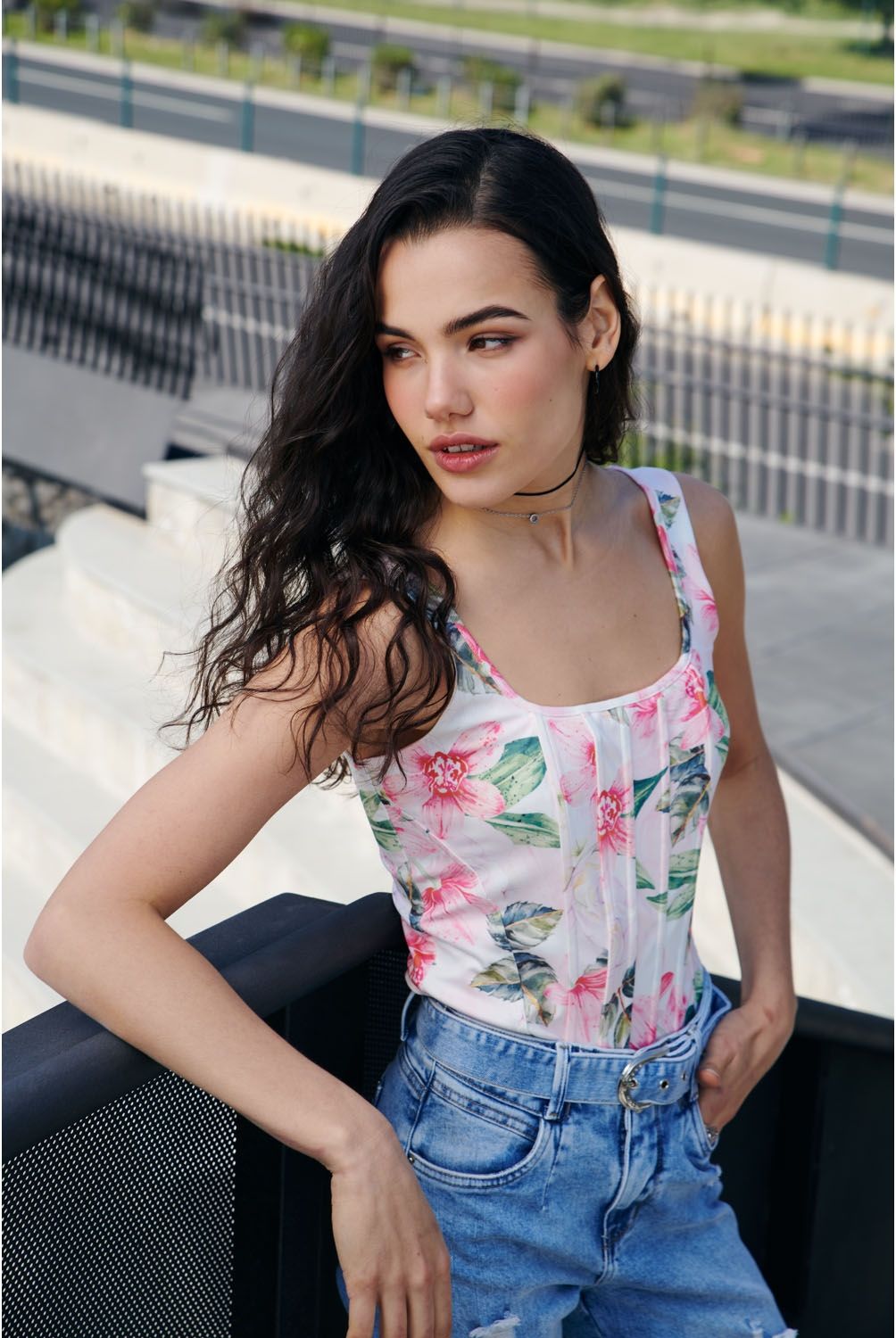 MOSSIMO - Polera Corset Sin Mangas Mujer Mossimo