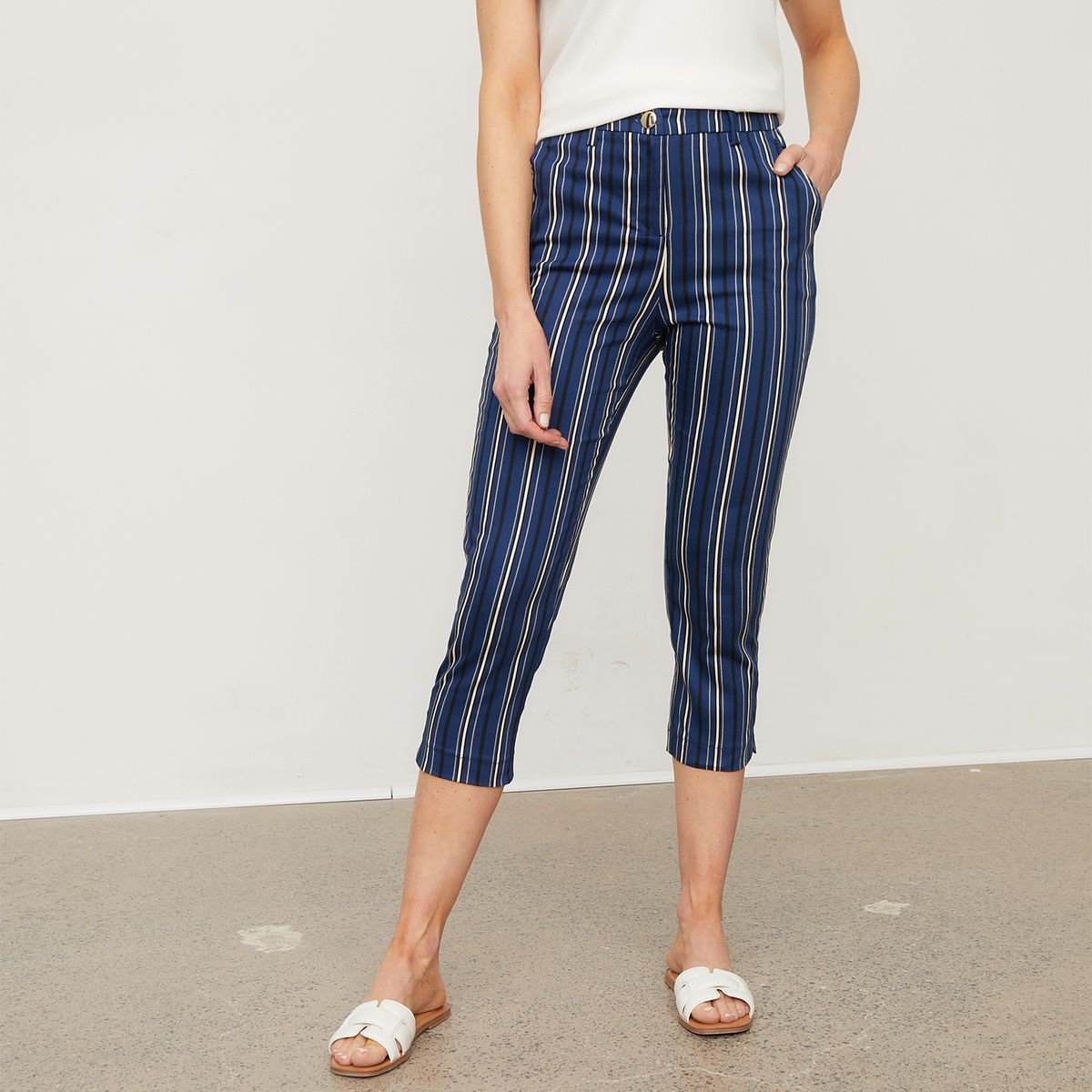 APOLOGY - Pantalón Capri Tiro Alto Mujer Apology