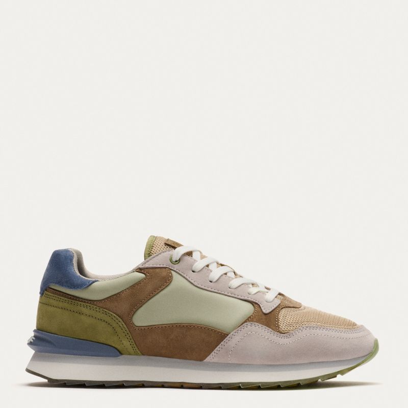 HOFF - Zapatilla Urbana Hombre Cuero Gris Hoff