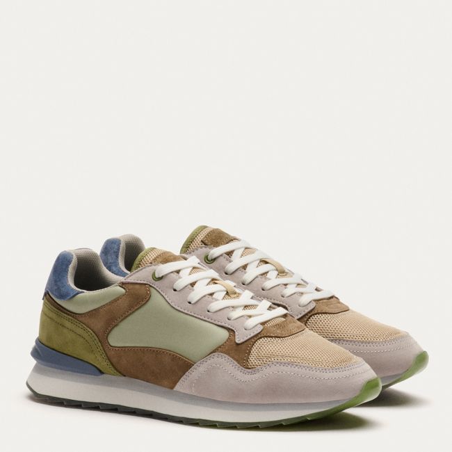 HOFF - Zapatilla Urbana Hombre Cuero Gris Hoff