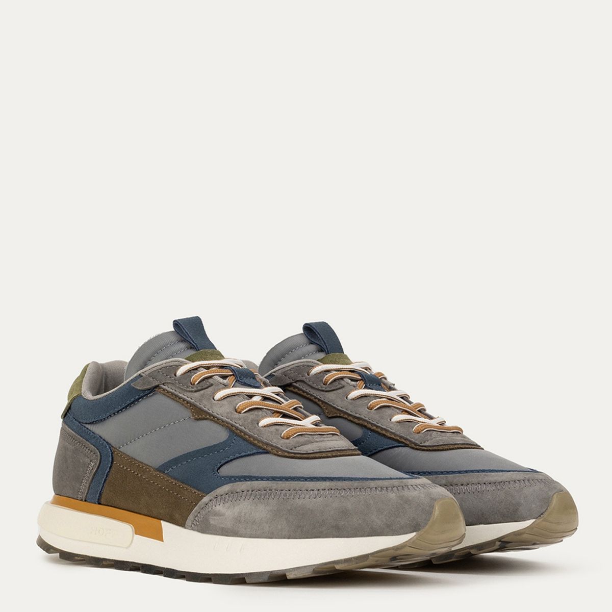 HOFF - Zapatilla Urbana Hombre Cuero Azul Hoff