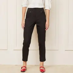 BASEMENT - Pantalón Slim Fit Tiro Alto Mujer