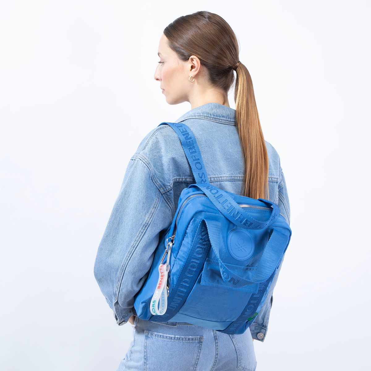 BENETTON - Mochila Mujer Roja Benetton