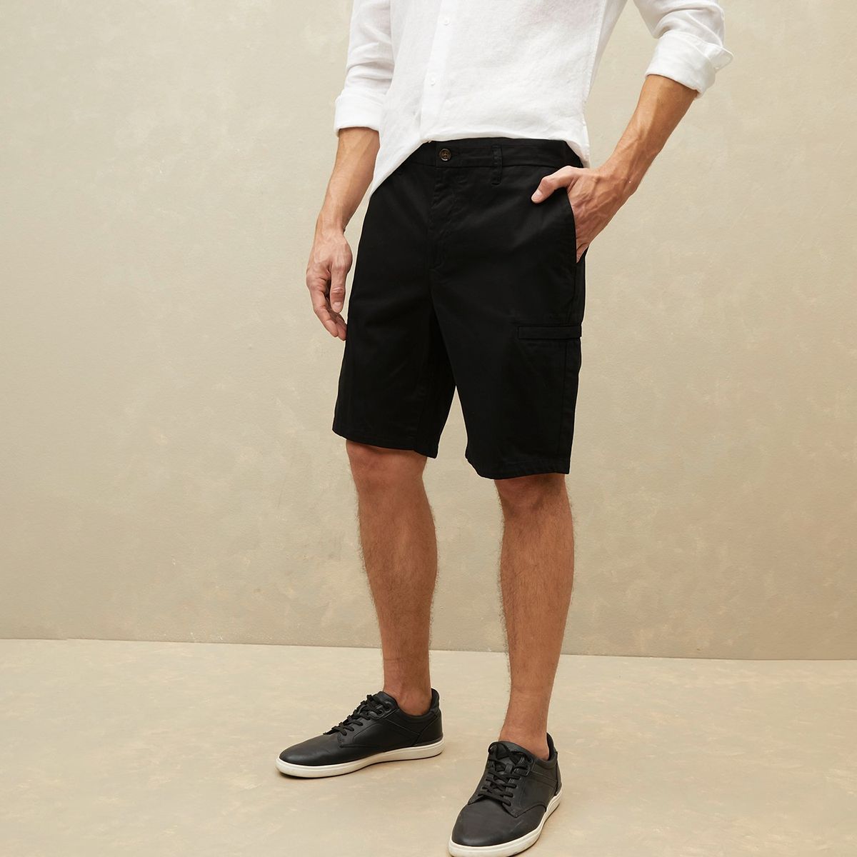 WOLF&HANK - Bermuda Short Cargo Algodón Hombre Wolf&Hank