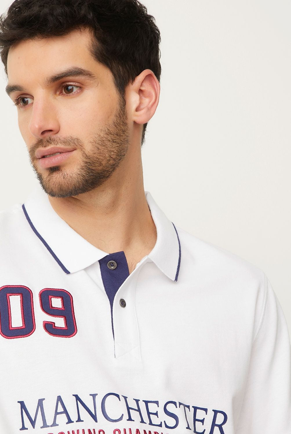 UNIVERSITY CLUB - Polera Cuello Pique Manga Corta Algodón Hombre University Club