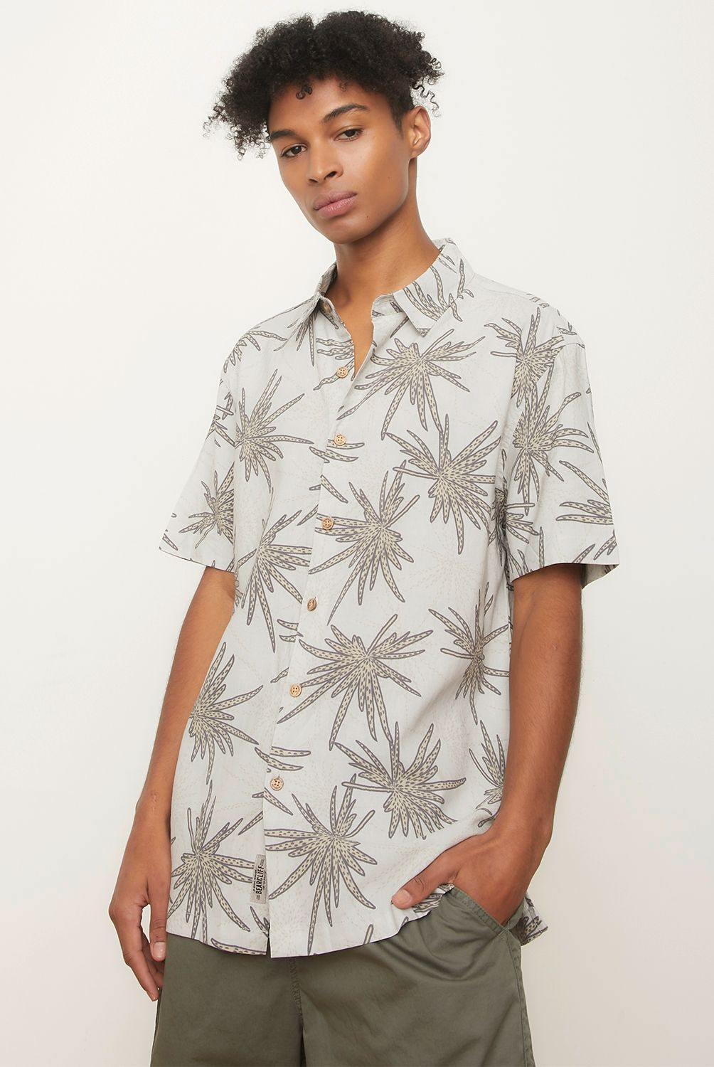 BEARCLIFF - Camisa Guayabera Manga Corta Algodon Hombre Bearcliff
