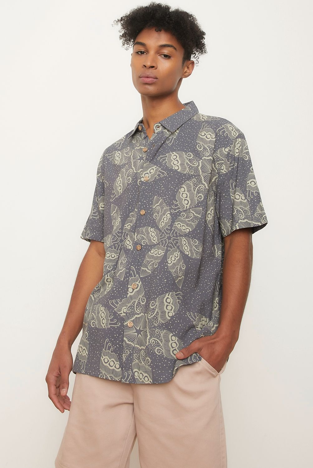 BEARCLIFF - Camisa Guayabera Manga Corta Algodon Hombre Bearcliff