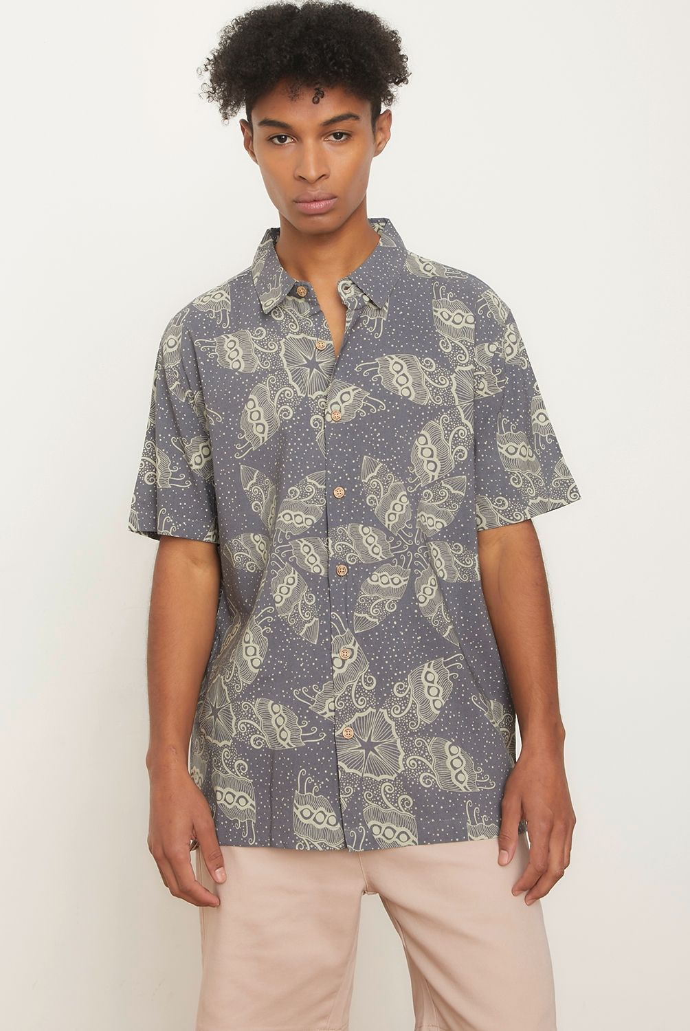 BEARCLIFF - Camisa Guayabera Manga Corta Algodon Hombre Bearcliff