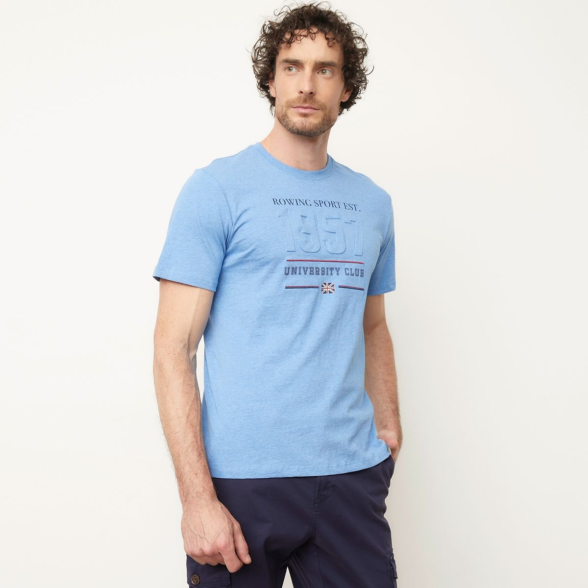 UNIVERSITY CLUB - Polera Manga Corta Algodón Hombre University Club