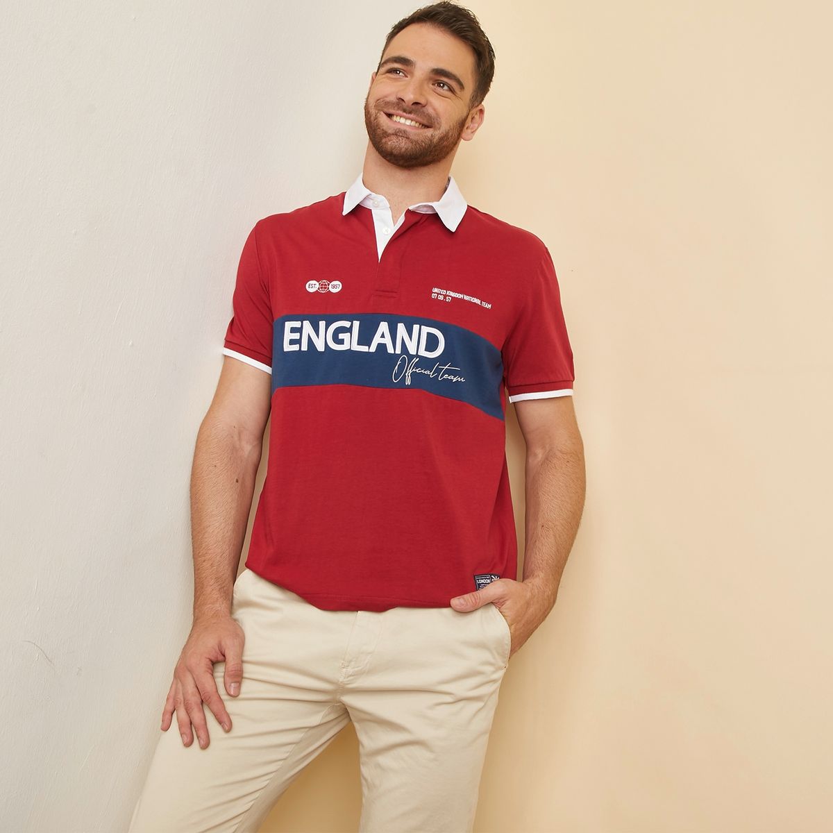 UNIVERSITY CLUB - Polera Cuello Pique Manga Corta Algodón Hombre University Club